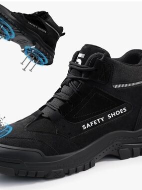 Men’s Black Protective Work Boots